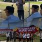 Sambutan oleh Kapolres Pohuwato AKBP Busroni dan proses Pemusnahan barang Bukti minuman beralkohol oleh anggota Polres Pohuwato