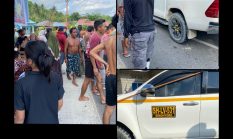 Nyalip Truk, Mobil Operasional PGM Tabrak Anak di Hulawa, Warga Panik Evakuasi Korban