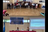 Kapolsek IPDA Yopy Ongky, S.H, bersama kader GMKI Tual - Malra usai membawa Materi LKK.Dok: erick