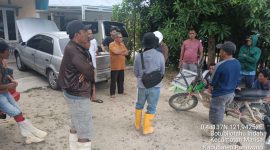 Puluhan Penambang datangi Camat Buntulia guna mengkonfirmasi pernyataan Pihak perusahaan atas pembongkaran Talang-talang milik mereka/Dok.Akulturasipost