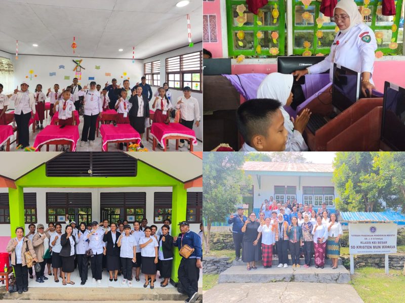 Kolase Foto Tim Disdik Malra saat laksanakan Monitoring USP Jenjang SD di Daratan Kei Besar 20-21 Mey 2026/Akulturasipost, Erick