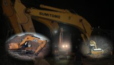 3 unit Excavator yang di amankan ke Mako Polres Pohuwato. Dok. Istimewa