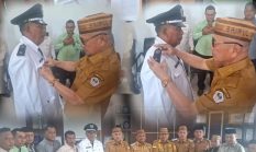 Bupati Saipul A. Mbuinga Lantik Tahir Ibura sebagai Pj Kades Buhu Jaya