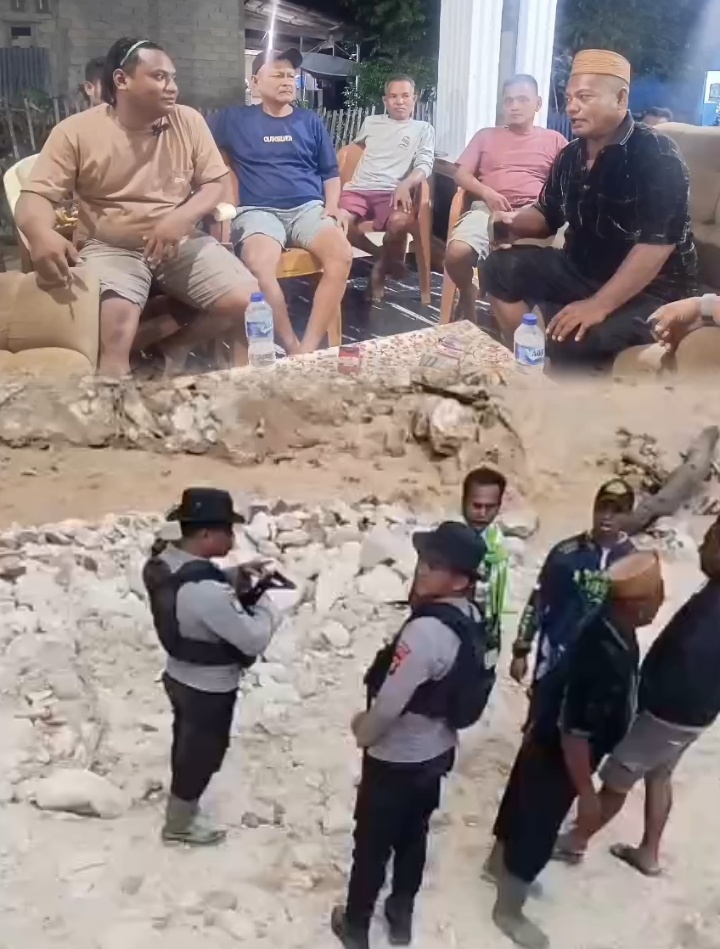 Penambang rakyat saat di gusur pada sabtu 28/05/2026