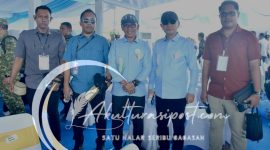 Bupati Pohuwato dan jajarannya saat menghadiri Acara Puncak PENAS XVII di Kabupaten GORONTALO. Dok Istimewa