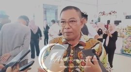Limonu Hippy saat di wawancarai seusai RAT di Gedung Serba Guna UNIPO.dok, Akulturasipost, Arsady
