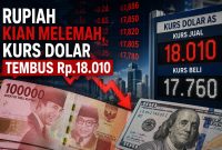 Ilustrasi Rupiah dan Dolar dalam Dinamika Ekonomi Global , 02/06/2026.Ilustration 