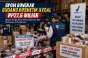 Ilustrasi penyitaan ribuan  Kosmetik tanpa izin dan berbahan berbahaya oleh BPOM RI.ditingkatkan menggunakan artifiasial intelegen