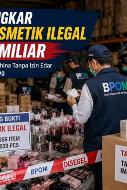 BPOM Bongkar Gudang Kosmetik Ilegal Rp27,6 Miliar di Tangerang, Ribuan Produk Impor China Disita