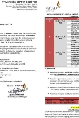 Email Rekrutmen Diduga Palsu Atas Nama PT MCG, Pelamar Kehilangan Rp6,5 Juta