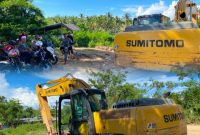 Alat berat excavator yang disita oleh Polres POHUWATO diduga di gunakan untuk aktivitas PETI di lokasi Desa Teratai.Dok Istimewa