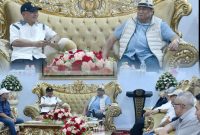 Kunjungan Rachmat Gobel di kabupaten Pohuwato di Rudis Bupati bersama Forkopimda Pohuwato pada minggu 14/06/2026.Dok Istimewa