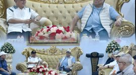 Kunjungan Rachmat Gobel di kabupaten Pohuwato di Rudis Bupati bersama Forkopimda Pohuwato pada minggu 14/06/2026.Dok Istimewa