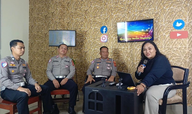 Podcast Teras Akulturasipost bersama Satuan Lalu Lintas Polres Pohuwato yang dihadiri oleh Kasat lantas, Kanit Kamsel dan Unit Gakkum. Dok Akulturasi/Arsady