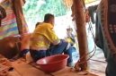 F./screenshoot Video Perdebatan yg berlangsung ketika pihak perusahaan mendatangi kem atau tempat tinggal sementara milik para penambang tradisional