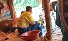 Perdebatan antara Pihak Perusahaan dan Penambang Tradisional di Alamotu Sungai Kaya