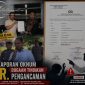 Laporan korlap Aliansi Wartawan Pohuwato, Arlan Arif ke SPKT Polres Pohuwato pasca giat Unjuk rasa di depan Mapolres Pohuwato, Rabu 8 Juli 2026.Dok Akulturasipost. 