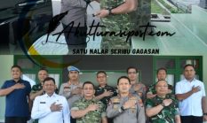 Danrem 133/Nani Wartabone Terima Kunjungan Kapolda Gorontalo, Tegaskan Sinergitas TNI-Polri Harga Mati