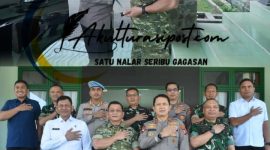 Perkuat Sinergitas TNI-POLRI, Danrem 133 NW Terima Kunjungan Kapolda Gorontalo. Dok/Kaleb.H Mala