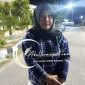 Yowandris, Istri terduga pelaku penikaman di pasar Minggu saat di temui di halaman SPKT Polres Pohuwato, Dok Akulturasipost/S.a