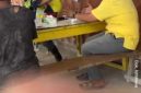 Perdebatan antara masyarakat penambang Tradisional bersama Kades Sukamakmur Pihak Perusahaan Sukrianto Puluhulawa. Dok istimewa