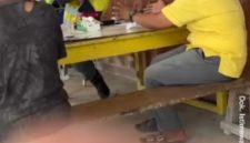 Perdebatan antara masyarakat penambang Tradisional bersama Kades Sukamakmur Pihak Perusahaan Sukrianto Puluhulawa. Dok istimewa