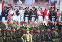 Danrem 133 NW saat menghadiri HUT RI ke-81 di halaman Kantor Gubernur Gorontalo, Dok. Istimewa