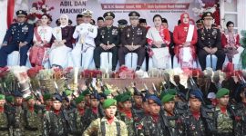 Danrem 133 NW saat menghadiri HUT RI ke-81 di halaman Kantor Gubernur Gorontalo, Dok. Istimewa