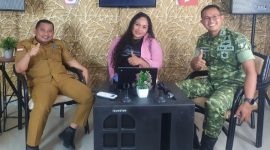 Host Teras Akulturasi bersama Dandim 1313 Phw.Letkol.Arm,.Fiat Suwadana S.Sos,dan Kadis PUPR Ir.Risdiyanto Mokodompit/ Dok.Akulturasipost/arsadi