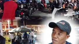 Kolase foto pantauan antrian panjang di SPBU Andalas dan Pengawas SPBU andalas, Oyan Jafar. Dok. Akulturasipost/Arsadi