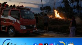 Kebakaran lahan di Blok plan perkantoran Marisa. Dok. Akulturasipost