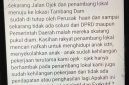 Tangkapan layar unggahan status dari Hendarto Hippy alias bung kahe yang sempat menjadi perbincangan. Dok Istimewa