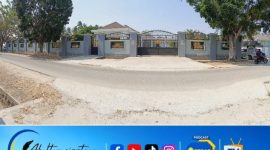Kediaman Adnan Mbuinga alias Haji Pulu di Desa Marisa Utara kecamatan Marisa,terlihat sepi dengan pintu Pagar yang tertutup rapat pada Rabu, 30/09/2026, Dok. Akulturasipost
