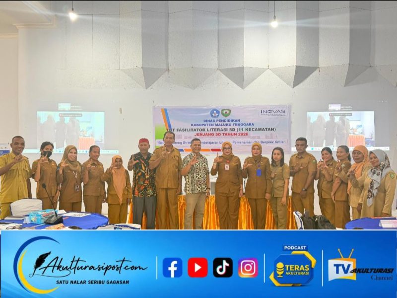 Foto bersama setelah Pembukaan TOT jenjang Sekolah Dasar (SD). Senin 05/10/2026, doc. Akulturasipost,Erick.