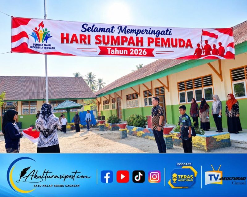 Upacara Memperingati Hari Sumpah Pemuda yang dipimpin Oleh Kepala Sekolah SDN 05 MARISA. 28/10/2026