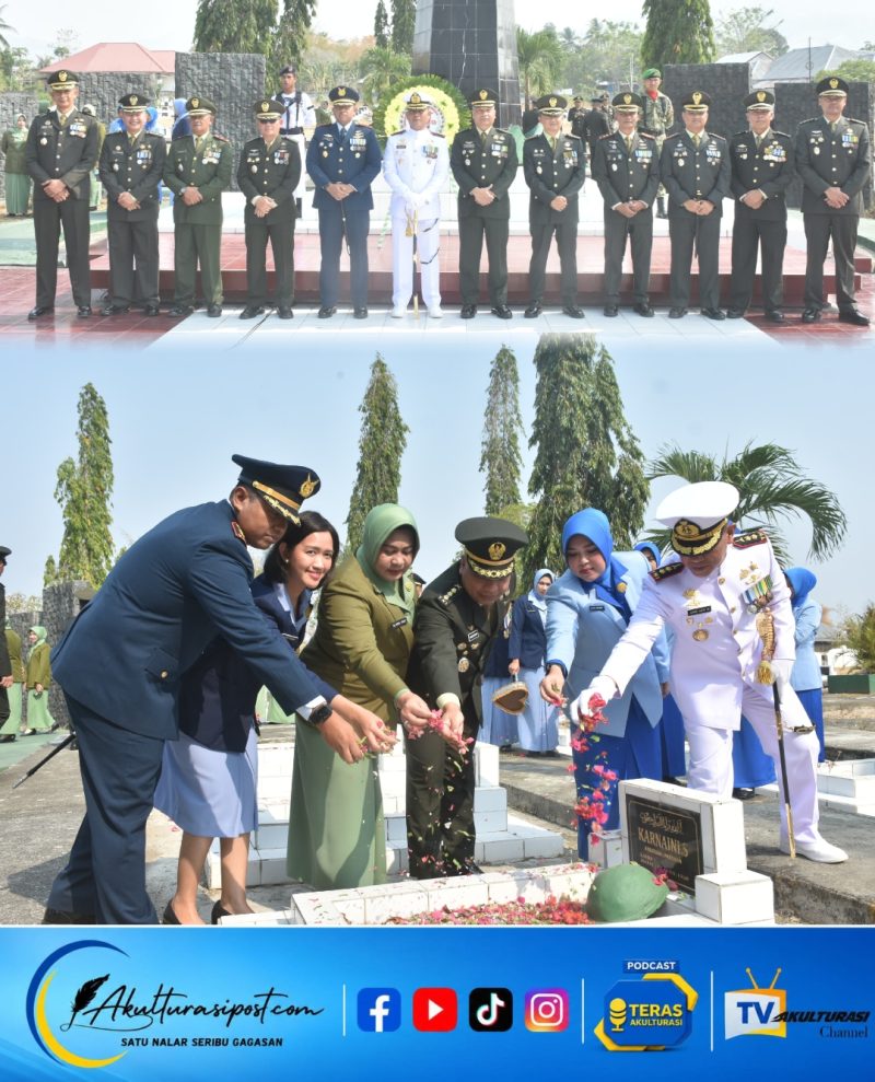 Upacara tabur Bunga di TMP Pentadio oleh Korem 133 Nani Wartabone, Dok. Istimewa. 