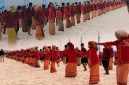 Doc. Foto, Ribuan siswa SD dan SMP dari daratan Kei Kecil menampilkan Tari Kilwar secara kolosal pada puncak Festival Pesona Meti Kei (FPMK) 2026 di Pantai Ngurbloat, Kabupaten Maluku Tenggara, Sabtu 24/10/2026.